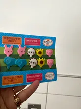 1 paquete Mini Animal granja Tenedor de caricaturas fruta Pick Sign Bento Lunches fiesta Decoración