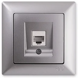 PnpnElectrıc Gns Visage Ambiance Metallic Silver Single Data Socket (RJ45 Cat6)
PnpnElectrıc Gns Visage Ambiance Metallic Silver Single Data Socket (RJ45 Cat6)