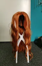 Soporte para pelucas de 50cm, Color negro/rosa/blanco, Ajustable, soporte para peluca de plástico, portátil, plegable para exhibir, peluca larga para mujer