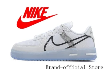 Original Nike Air Force 1 React QS side Swoosh logo men's and women's casual sneakers black white Size 36-46
Original Nike Air Force 1 React QS side Swoosh logo men's and women's casual sneakers black white Size 36-46