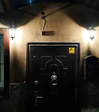 Cámara simulada vídeo cctv, cámara de vigilancia con antena wifi infrarroja LED parpadeante alimentada por batería, falsa de seguridad