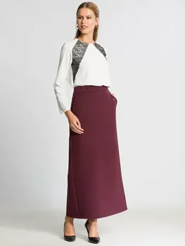Burgundy Long Straight Skirt
Burgundy Long Straight Skirt