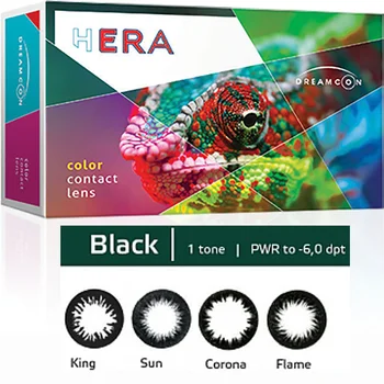 Colored contact lenses Hera black 1 tone
Colored contact lenses Hera black 1 tone