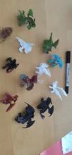 Cómo entrenar a tu dragón el mundo oculto desdentado furia nocturna Mini figuras de PVC de dragón juguetes de peluche