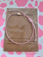 Pulsera ajustable tejida a la moda con holograma de estrella de amor infinito para niñas, joyería