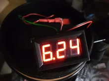 Pantalla LED de 0,56 pulgadas, voltímetro Digital de dos cables DC 4,5-30V, medidor de corriente de voltaje de amperios práctico multifuncional