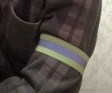 Bandas reflectantes elásticas para brazo, pierna y correas de tobillo, reflectantes de seguridad, cintas de correa para caminar por la noche, ciclismo