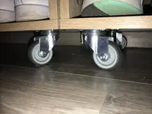 8 unids/set de ruedas para muebles de 50mm ruedas de ruedas giratorias con 360 grados de la placa superior ruedas de sillas de oficina