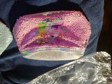 Riñonera con estampado de lentejuelas para mujer, bolso de cintura con dibujos animados y purpurina para teléfono