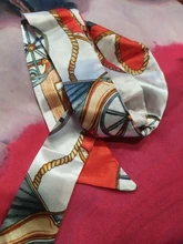 Bufanda de seda nueva para mujeres pequeñas, cinta de mano multifunción para decoración de asa de bolso de pelo, 40 colores, 4x104cm, la más barata