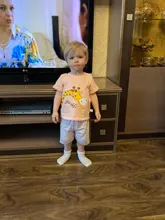 Conjuntos de ropa de verano para bebés, Conjunto de camiseta de manga corta y pantalones cortos