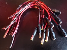 Conectores de CC de 12V y 5A, Cable de alimentación de 5,5x2,1mm, conector macho y hembra para cámara de seguridad CCTV, conectores adaptadores de corriente