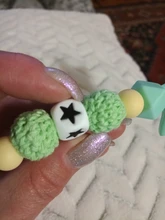 Clip de chupete de silicona ecológico para recién nacido, juguetes de dentición para bebé, cadena de chupete para bebé, cadena de alimentación de estrella de silicona de grado alimenticio