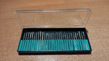 Alguien nuevo juego de fresas de diamantes mango 1/8 Grit 140 de Dremel rotativo talla herramienta fresas de diamante broca para grabado herramienta rotativa