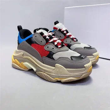 2020 New Triple S Sneakers Genuine Leather Platform Chunky Sports Sneakers Luxury Designer Vulcanize Casual Shoes Women Sneakers
2020 New Triple S Sneakers Genuine Leather Platform Chunky Sports Sneakers Luxury Designer Vulcanize Casual Shoes Women Sneakers