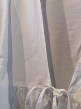 Blouse Tunic Shirt Cardigans Tops Lace-Up Cotton Linen ZANZEA Vintage Women Summer 3/4-Sleeve