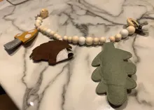 De Madera cochecito juguete recién nacido bebé sonajeros de bebé de felpa móviles de dibujos animados Animal bebé educativos del bebé juguetes 0-12 meses