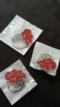 Llavero símbolo Konoha Akatsuki Nube Roja llaveros Anime baratija llavero