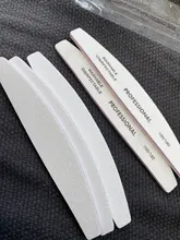 5 uds. De limas profesionales para uñas, pulidor de uñas de estilo bote, lavable 100/180 al Gel UV, bloque de manicura