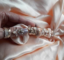 Tocona, 17 unids/set de lujo de cristal claro piedra conjuntos de anillos de boda para hombres y mujeres de la gota de agua flores el sol Geoemtric de joyería 8920