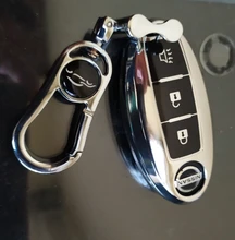 TPU suave funda de llave de control remoto para coche cubierta Nissan Qashqai X-Trail T32 T31 Juke J10 J11 patadas Tiida Pathfinder nota para Infiniti