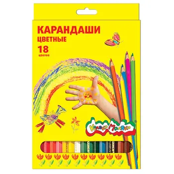 Set of colored pencils, 18 color. Hexagon with sharpening 3 + kalyaka-malyaka kkm18
Set of colored pencils, 18 color. Hexagon with sharpening 3 + kalyaka-malyaka kkm18