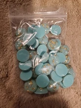 Nueva moda 40 Uds 12mm 8mm 10mm luz manzana azul colores construido en hoja de metal parte posterior plana camafeo cabujones de resina