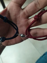 Pulsera de pareja con imán para hombre y mujer, 2 uds., personalidad creativa, amuleto, chica, joyería, regalo para enamorados