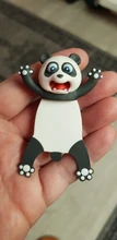 Marcapáginas con dibujos de Panda y Shiba Inu, Material de PVC, en estéreo 3D, Material escolar, Material de papelería, 1 unidad