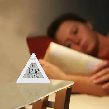 Table Clocks Triangled 7 Colors Changing LED Temperature Snooze Table Clock Wake Up Display Digital Alarm Home Decor
Table Clocks Triangled 7 Colors Changing LED Temperature Snooze Table Clock Wake Up Display Digital Alarm Home Decor