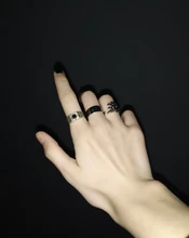 Anillo de estilo gótico para hombre y mujer, sortija de serpiente con diseño de garra de dragón y animales, Estilo Vintage, Punk, Hip Hop, apertura ajustable, regalo de joyería
