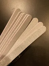 Lima de uñas profesional, lija de media luna, pulido de uñas, herramientas de cuidado de manicura, 100/180