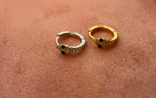 Canner-pendientes de aro de Plata de Ley 925 para mujer, aretes lujosos de Serpiente resplandeciente, joyería fina, W4