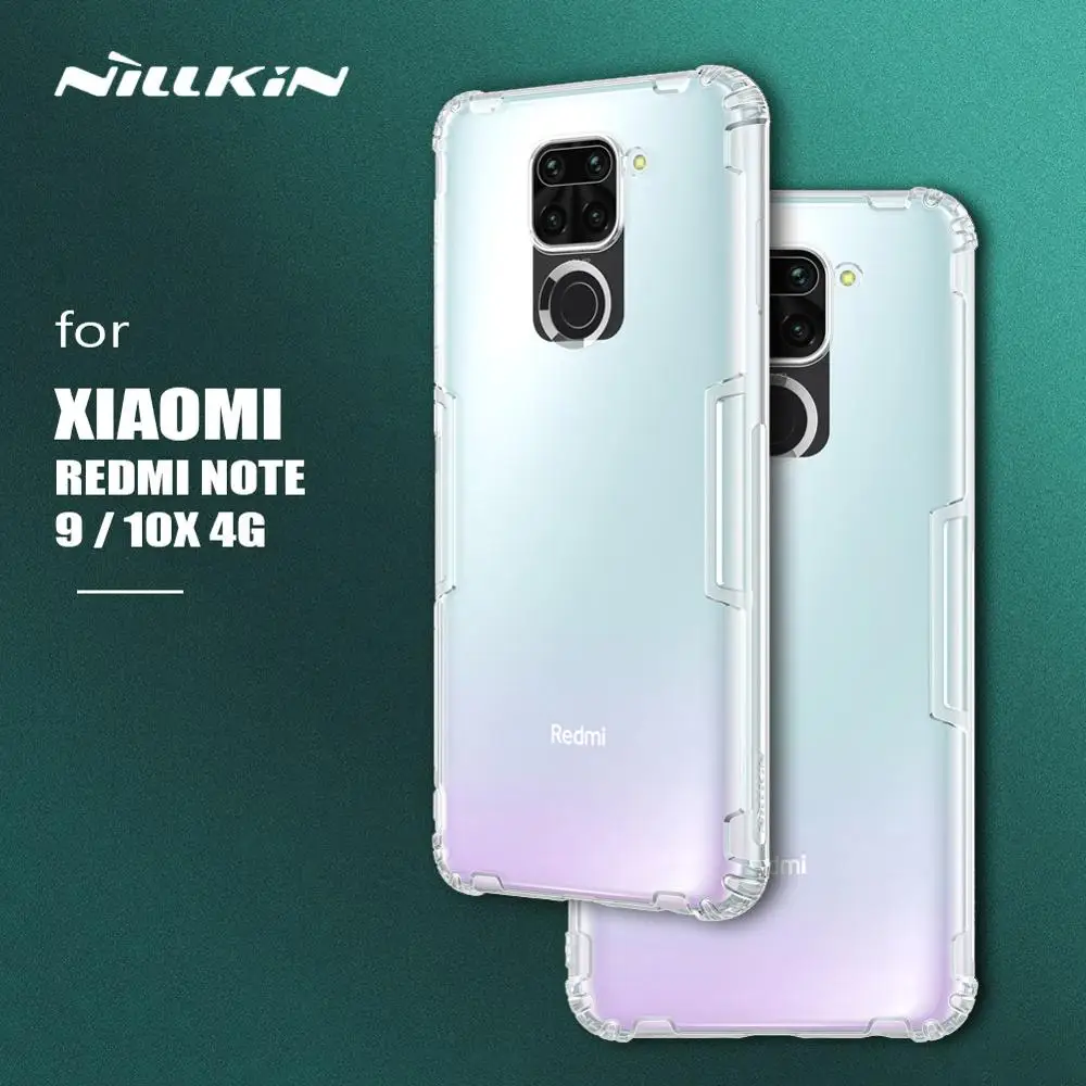 Чехол Nillkin для Xiaomi Redmi Note 9 10X 4G ТПУ Мягкая силиконовая задняя крышка Ультратонкий