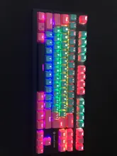 Mechanical-Keyboard Keycap Cherry Ikbc Universal Backlight PBT Column Miami for Double-Color