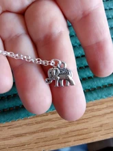 Tobillera de plata plateada del Tíbet con forma de elefante, Pulsera para el tobillo con forma de Animal, para mujeres