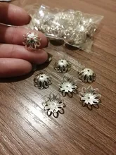 Lote de 100 unidades de cuentas de aleación con forma de flor Torus de 14mm, accesorios de joyería, abalorios espaciadores para fabricación de joyas, collares y pulseras