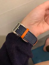 Correa de cuero para Apple watch, banda de 44mm, 40mm, 38mm, 42mm, iWatch, pulsera de una sola vuelta, reloj para Apple watch series 5 4 3 se 6