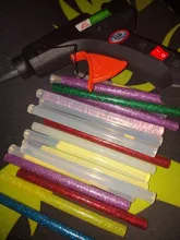 Towayer-pistola de pegamento de fusión en caliente de 20W con barra de pegamento, Mini pistola de 7mm * 100mm, herramienta de temperatura térmica eléctrica, juego de reparación de pistola de pegamento DIY