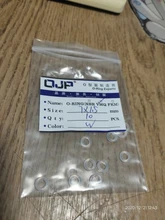 10 unids/lote blanco del O-anillo de silicona/VMQ 1,5mm de espesor OD4/5/6/7/8/9/10/11/12/13mm anillo de sello de goma anillo de junta lavadora