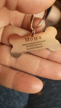 Llavero con chapa personalizada para identificación de mascotas y gatos, llavero con grabado de nombre de identificación de mascotas para Collar de cachorro y gato, accesorios para mascotas