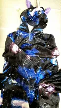 Pijama de franela de poliéster para padres e hijos, ropa de dormir de una sola pieza, Kigurumi Galaxy, Serie de unicornio, Animal de franela