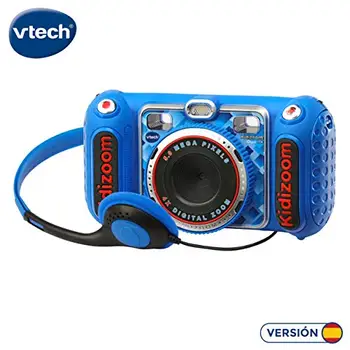 VTech- KIDIZOOM Duo DX 1 blue. Digital photo camera with 10 different functions (3480-520022), color/assorted model
VTech- KIDIZOOM Duo DX 1 blue. Digital photo camera with 10 different functions (3480-520022), color/assorted model