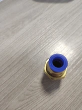 Conector neumático para tubo de aire y agua, acoplador rápido de 4mm, 6mm, 8mm, 10mm, 12mm, PU PY PK