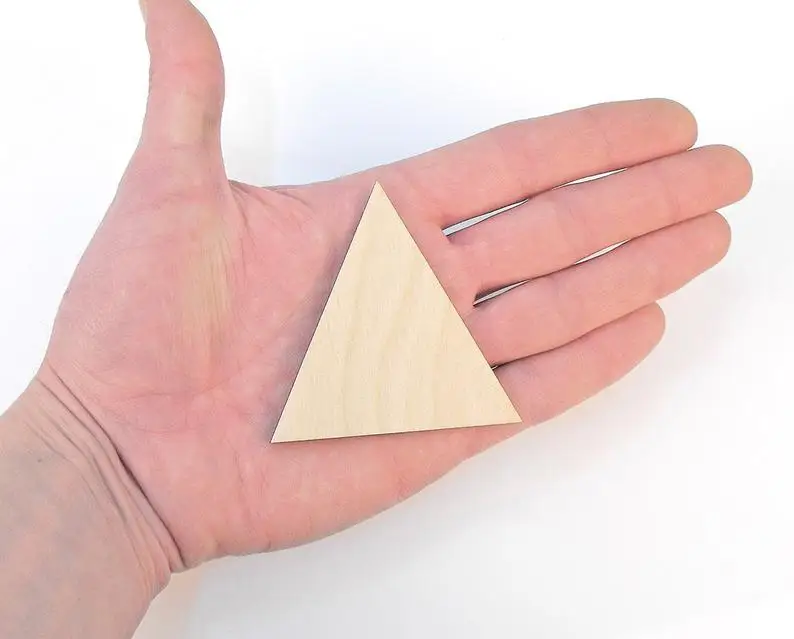 Set of 5x (6cm) Wooden Triangles Shape Price Trag Craft Hanging Gift Decoupage Unpainted Embellishments 0086
Set of 5x (6cm) Wooden Triangles Shape Price Trag Craft Hanging Gift Decoupage Unpainted Embellishments 0086