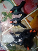 Conjunto de 6 unids/set, abrazaderas Micro de muelle, pinzas de plástico de nailon DIY, pinzas de muelle para carpintería para fondo de estudio de fotografía, abrazadera de 6,5 cm