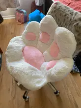Almohada de felpa con forma de pata para niños, cojín de asiento de Animal, pequeño sofá de felpa, decoración de silla para el hogar, regalo de invierno, 1 unidad