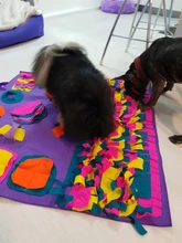 Alfombrilla de entrenamiento para perros y mascotas, manta de olfting, almohadillas de lana desmontables, esterilla para perros, alivia el estrés, rompecabezas, juguete para mascotas, almohadilla para la nariz