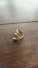 Anillos De Serpiente de moda para hombres y mujeres, joyas de metal de Color dorado, Punk Rock, joyería de Animal Vintage, anillo abierto Ajustable, venta al por mayor