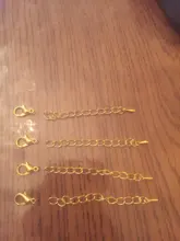 Lote de 20 unidades de cadenas de eslabones extendidas de 50 a 70mm, conectores de cierres de langosta para fabricación de joyas DIY, accesorios para pulseras y collares